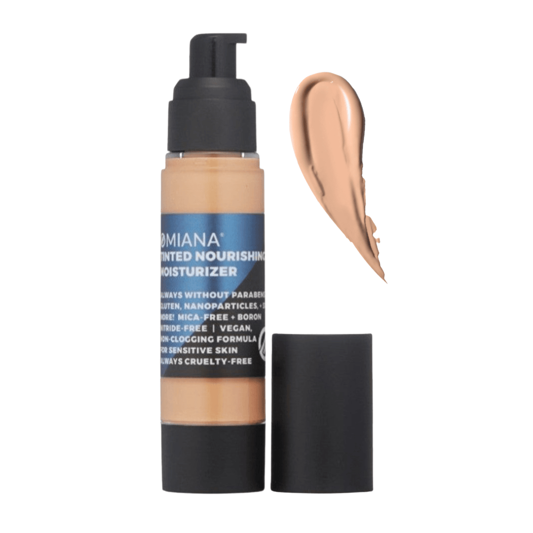 Omiana Natural Beauty Foundation Light Gold Tinted Nourishing Moisturizer - Mica-Free, Boron Nitride-Free, & More!