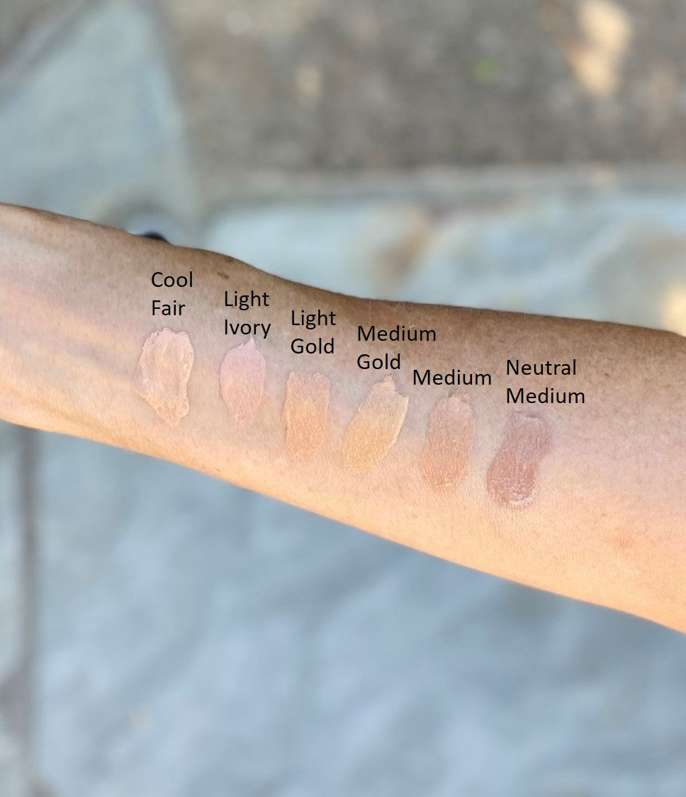 Omiana cosmetics Natural Tinted Moisturizer Makeup Swatches on Arm